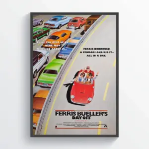 Ferris Buellers Day Off Movie Poster Wall Art Classic Movie A2 42 X 59.9CM