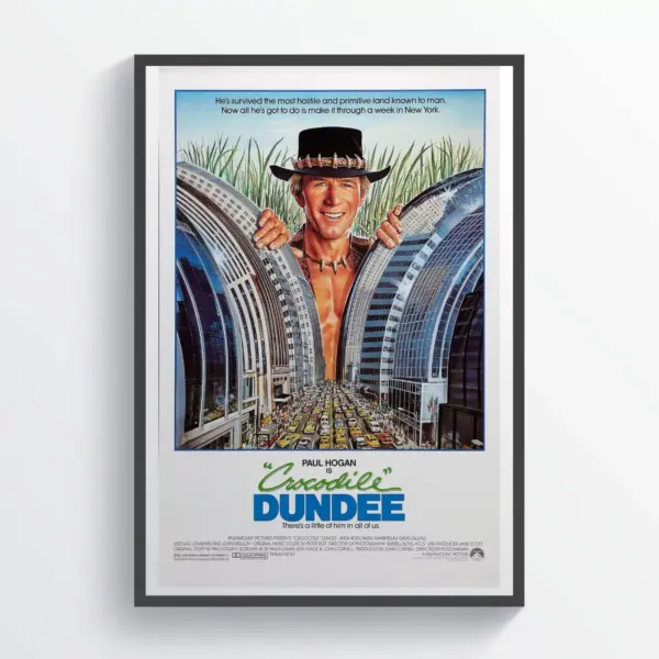 Crocodile Dundee Movie Poster Wall Art Classic Movie A4 21 x 29.7CM