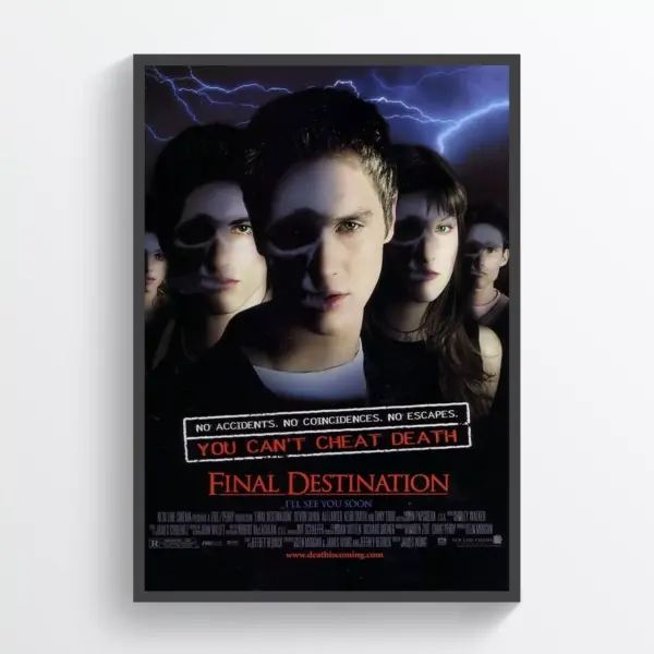 Final Destination Movie Poster Print Wall Art Retro Horror Wall Art A3 29.7 x 42CM