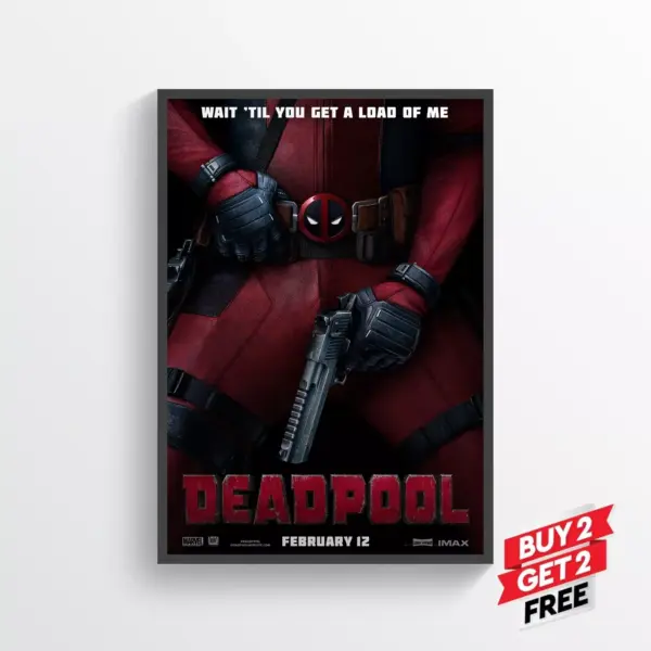 Deadpool Movie Film Posters Print Wall Art A2 42 X 59.9CM