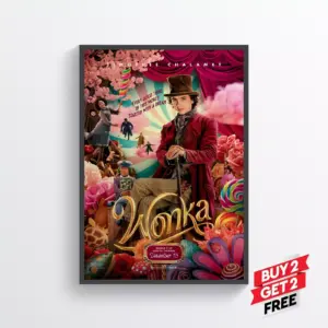 Wonka Movie Film Posters Print Wall Art A2 42 X 59.9CM