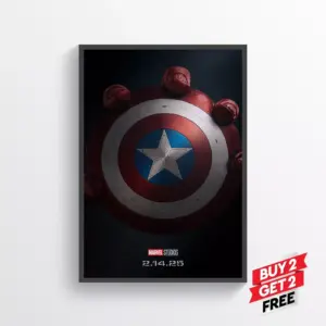 Captain America Brave New World Movie Film Posters Print Wall Art A2 42 X 59.9CM