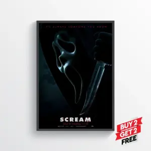 Scream 2022 Movie Film Poster Print Wall Art Gift A4 21 x 29.7CM