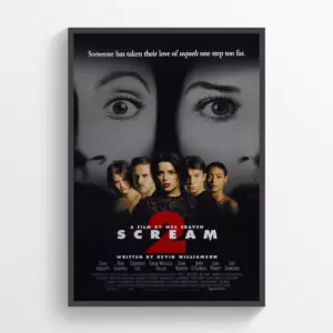 Scream 2 Movie Poster Print Wall Art Retro Horror Wall Art A2 42 X 59.9CM