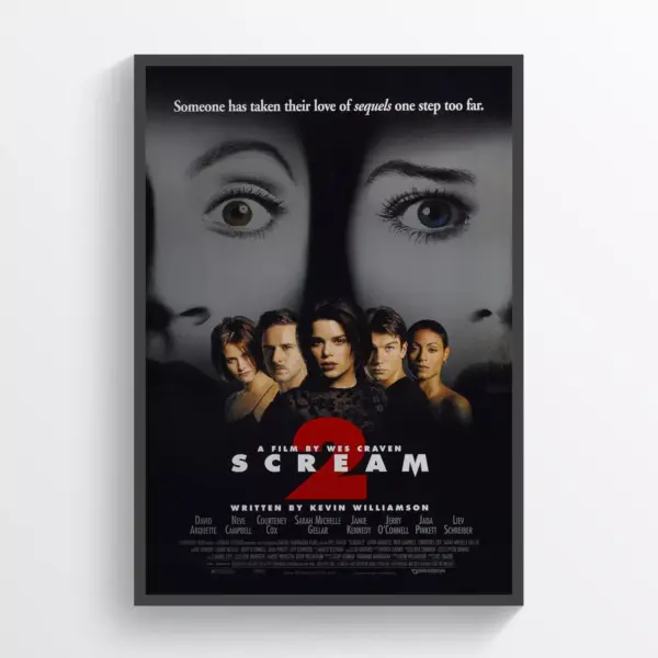Scream 2 Movie Poster Print Wall Art Retro Horror Wall Art A2 42 X 59.9CM