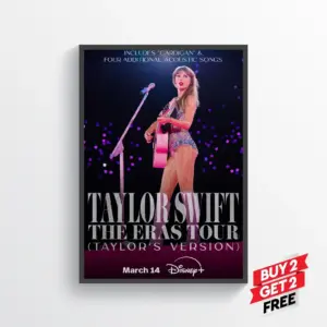 Taylor Swift the Eras Tour Movie Posters Prints Wall Art Classic A2 42 X 59.9CM