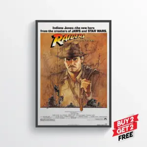 Indiana Jones Raiders of the Lost Ark Movie Film Poster Print A2 42 X 59.9CM