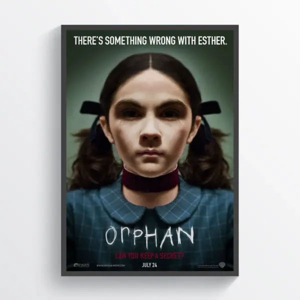 Orphan Movie Poster Print Wall Art Retro Horror Wall Art A3 29.7 x 42CM