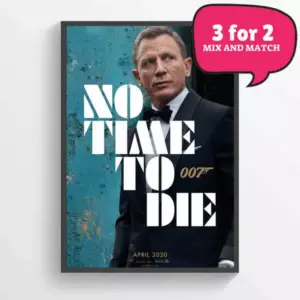 James Bond No Time To Die Daniel Craig-Movie Poster Wall Art A2 42 X 59.9CM
