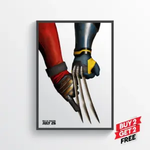 Deadpool and Wolverine Movie Film Posters Print Wall Art A5 14.8 x 21CM