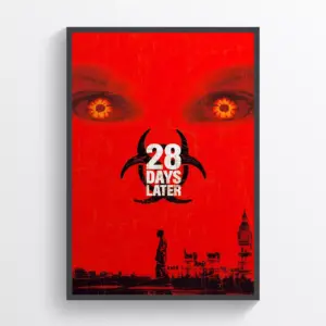 Twenty Eight Days Later Movie Poster Print Wall Art Retro Horror A2 42 X 59.9CM