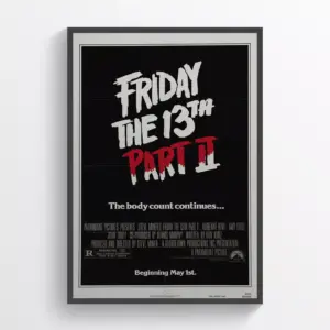 Friday the 13th Part 2 Movie Poster Print Art Retro Horror Wall Art A2 42 X 59.9CM