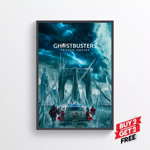 Ghostbusters Frozen Empire Movie Film Posters Print Wall Art A5 14.8 x 21CM