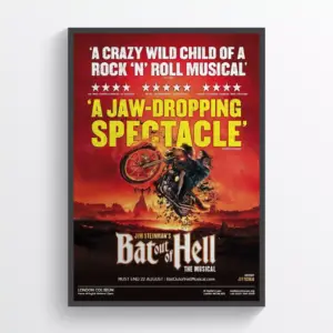 Bat out of Hell Musical Theatre Posters Retro Vintage Broadway Prints A2 42 X 59.9CM
