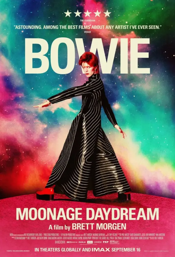 Moonage Daydream 2022 Movie Poster Wall Art Music A3 29.7 x 42CM