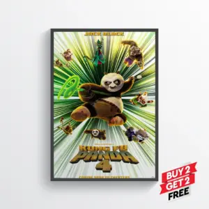 Kung Fu Panda 4 Movie Film Posters Print Wall Art A2 42 X 59.9CM