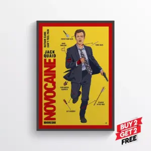 Novocaine Movie Film Poster Print Wall Art Gift A3 29.7 x 42CM