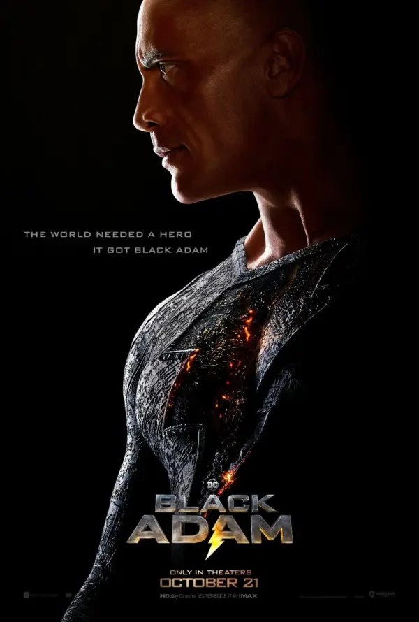 Black Adam 2022 Teaser Poster - Wall Art A3 29.7 x 42CM