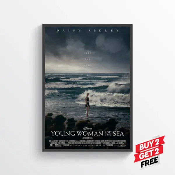 Young Woman and the Sea Movie Film Posters Print Wall Art A2 42 X 59.9CM
