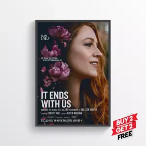 It Ends With Us Movie Film Poster Print Wall Art Gift A3 29.7 x 42CM