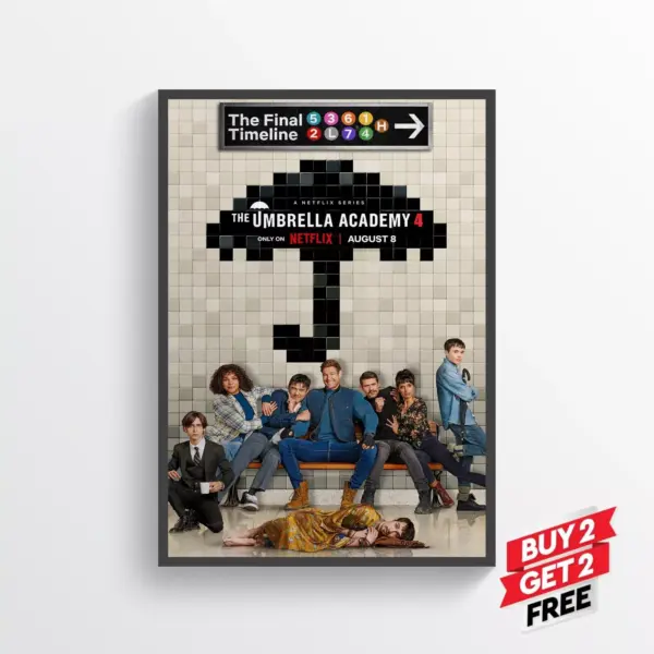 The Umbrella Academy 4 Movie Film Posters Print Wall Art A2 42 X 59.9CM