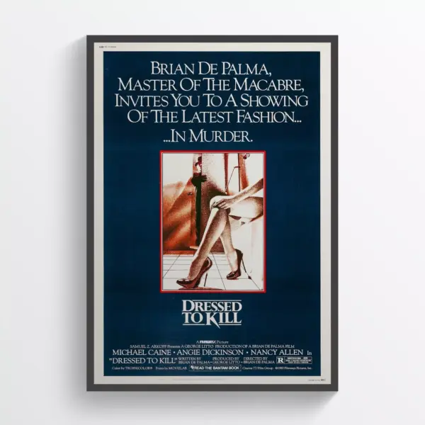 Dressed to Kill Movie Poster Wall Art Retro Horror Print Classic Movie A3 29.7 x 42CM