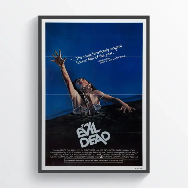 The Evil Dead Movie Poster Print Wall Art Retro Horror Wall Art A4 21 x 29.7CM