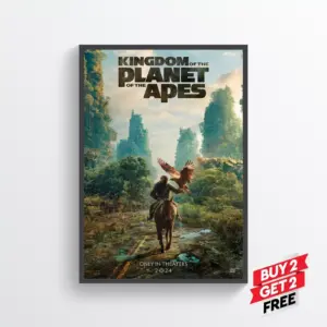 Kingdom of the Planet of the Apes Movie Film Posters Print Wall Art A2 42 X 59.9CM