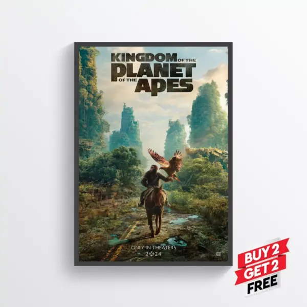 Kingdom of the Planet of the Apes Movie Film Posters Print Wall Art A5 14.8 x 21CM