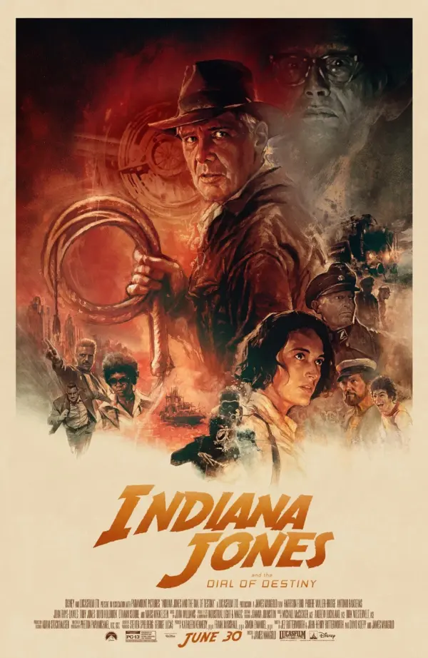 Indiana Jones And The Dial Of Destiny 2023 Disney Movie Poster Wall Art Official 2 A3 29.7 x 42CM