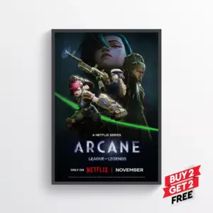Arcane League of Legends Movie Film Poster Print Wall Art Gift A3 29.7 x 42CM