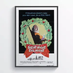 Black Christmas Movie Poster Wall Art Classic Retro Horror Movie A2 42 X 59.9CM
