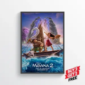 Moana 2 Movie Film Poster Print Wall Art Gift A2 42 X 59.9CM