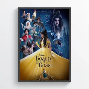 Beauty and the Beast Musical Theatre Posters Vintage Broadway Prints A2 42 X 59.9CM