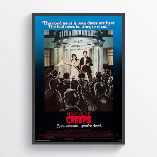 Night of the Creeps Movie Poster Print Wall Art Retro Horror Wall Art A3 29.7 x 42CM