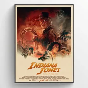 Indiana Jones And The Dial Of Destiny 2023 Movie Poster Wall Art A2 42 X 59.9CM
