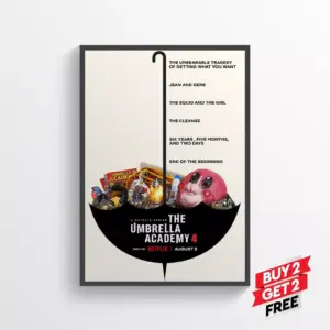 The Umbrella Academy 4 Movie Film Posters Print Wall Art A2 42 X 59.9CM