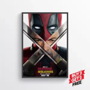 Deadpool and Wolverine Movie Posters Prints Wall Art Classic A2 42 X 59.9CM