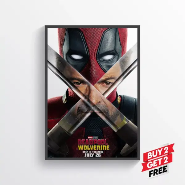 Deadpool and Wolverine Movie Posters Prints Wall Art Classic A3 29.7 x 42CM